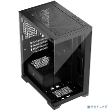 Компьютерный корпус 1STPLAYER MIKU Mi2 черный mATX 3x120мм LED fans Mi2-BK-3F1