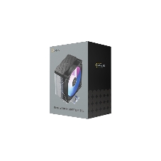 Кулер для процессора Ocypus Gamma A40 BK ARGB Digital, 100мм ARGB FAN, Top Display Panel, 4 HEAT PIPES, 4-PIN PWM, 600-2400 RPM, 29.5DBA, HYDRO BEARING, LGA115X/1200/1700/18XX, AM4/AM5