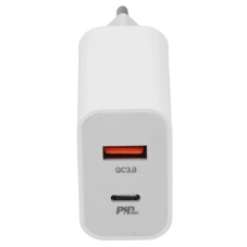 Сетевое зарядное устройство HOCO HC-66076 C97A/PD + QC 3.0/2 USB: Type-A + Type-C/Выход: 5V_9V_12V, 20W/белый