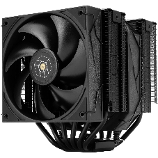 Кулер для процессора Thermalright Royal Pretor 130 черный, 2x120/130 мм, алюминий/медь, 1750-2150 об/мин, 28.3-29.4 дБ, 4 pin PWM, высота 158 мм, без подсветки