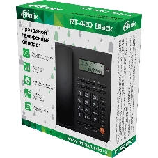 Телефон проводной Ritmix RT-420 черный