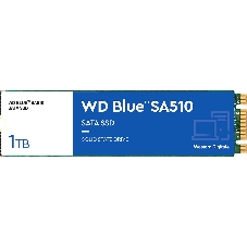 Накопитель SSD WD Blue SA510 WDS100T3B0B, 1Tb, SATA III, M.2 2280, R/W 560/520