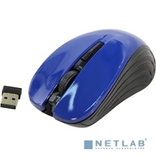 Мышь беспроводная Oklick 545MW черный/синий, 1600 dpi, радиоканал, USB, кнопки - 4