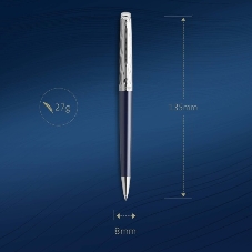Ручка шариков. Waterman Hemisphere L`Essence du Bleu (CW2166470) LaqBlue CT M син. черн. подар.кор.