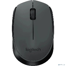 Мышь беспроводная Logitech M170 черный/темно-серый, 1000 dpi, радиоканал, USB, кнопки - 3