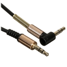 Кабель Cablexpert аудио 90˚ CCAB-01-35MML-1MB, 3.5 Jack (M)/3.5 Jack (M), черный, 1м, блистер