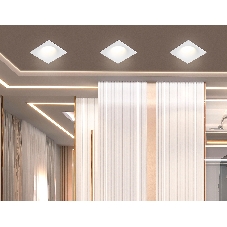 Встраиваемый точечный светильник Ambrella light TN102811 WH белый GU5.3 85*85*35
