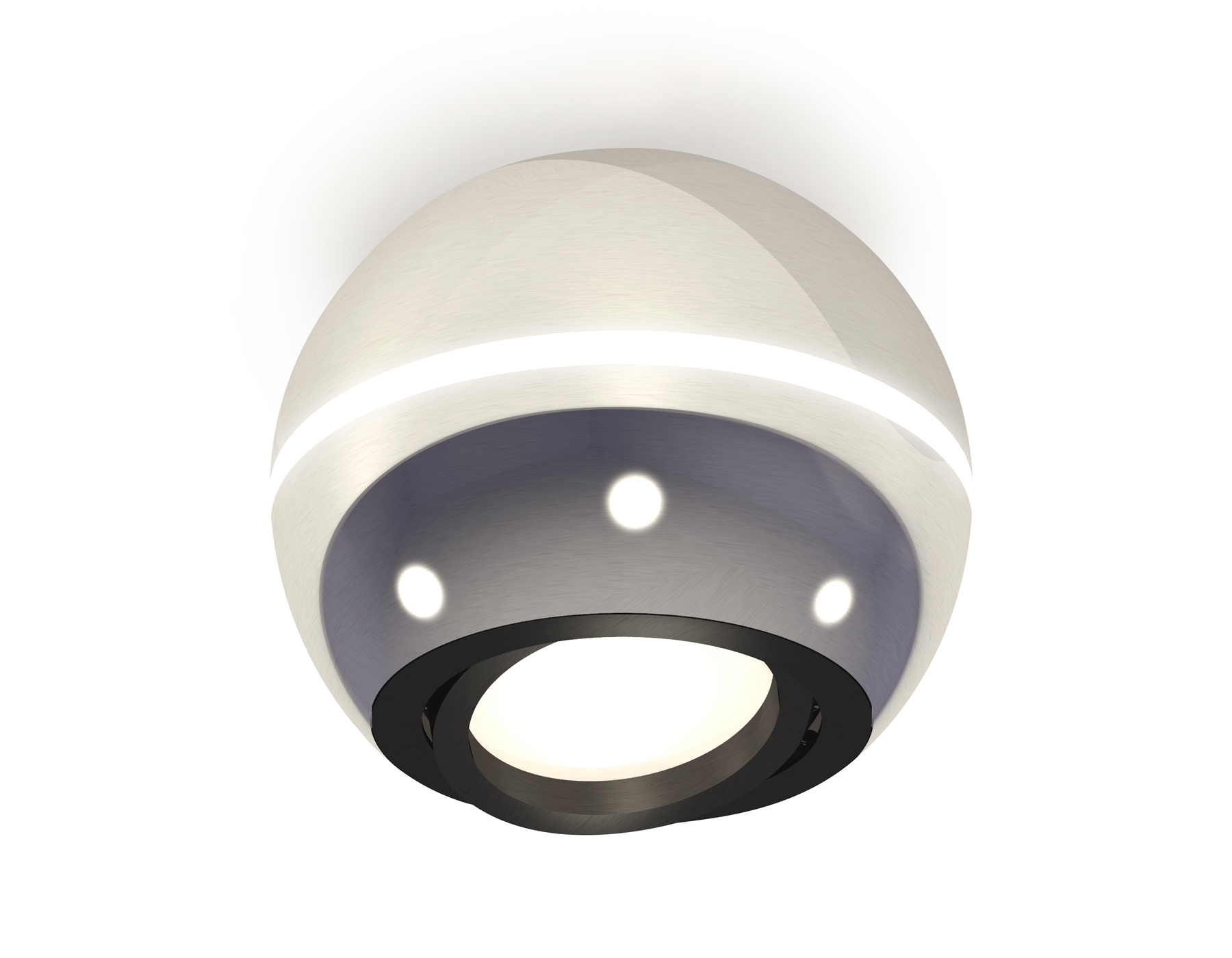 Светильник Ambrella Light XS1104010 PSL/PBK серебро полированное/черный полированный MR16 GU5.3 LED 3W 4200K (C1104, N7002)