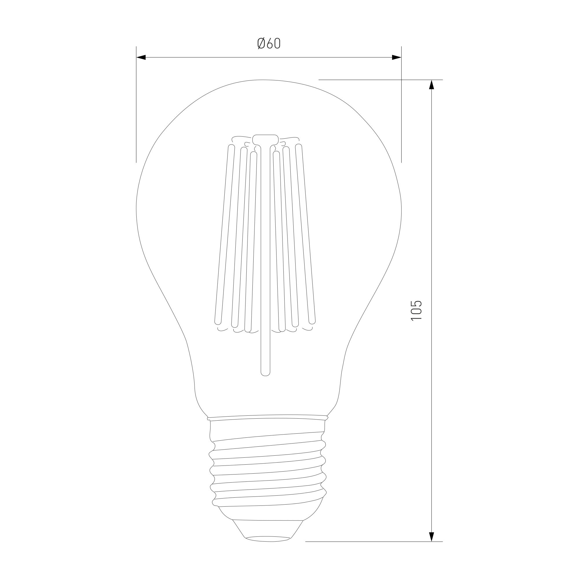 Светодиодная лампа Elektrostandard BLE2715 Dimmable BL133 9W 4200K E27 A60 прозрач a048382