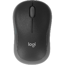 Мышь беспроводная Logitech M186 черный/серый, 1000 dpi, радиоканал, USB, кнопки - 3