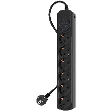 Сетевой фильтр Ippon BK-6-EU-3-10-B 3 м, 6 розеток, черный, коробка