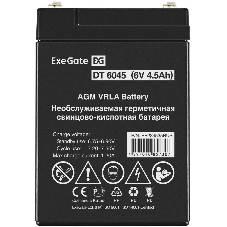 Батарея для ИБП ExeGate EP234535RUS DT 6045/EXG645 (6V 4.5Ah) клеммы F1