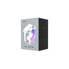 Кулер для процессора Ocypus Gaммa A40 WH ARGB Digital, 100мм ARGB FAN, Top Display Panel, 4 HEAT PIPES, 4-PIN PWM, 600-2400 RPM, 29.5DBA, HYDRO BEARING, LGA115X/1200/1700/18XX, AM4/AM5