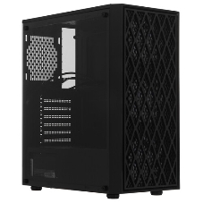Компьютерный корпус Miditower ExeGate EVO-8243-EVO800 (ATX, БП EVO800RGb с вент. 12 см, 2хUSB+1хUSB 3.0, черный, 3 вент. с RGb подсветкой, боковая панель - закаленное стекло)