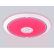 Музыкальный светодиодный светильник Ambrella light FZ710 WH белый IP20 40W 3000-6500K+RGB Music 370*56 (ПДУ ИК)