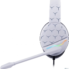Гарнитура Oklick HS-L710G белый/чёрный, проводная, USB, подсветка