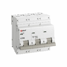 Выключатель автоматический модульный 3п C 100А 10кА ВА 47-100 PROxima EKF mcb47100-3-100C-pro
