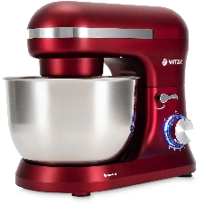 Миксер Vitek VT-PM0111 красный, стационарный, 1500 Вт, 4.5 л, 8 скоростей