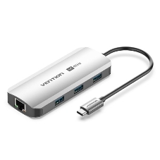 USB-концентратор Vention TQHHB, USB Type-C, USB/HDMI/RJ-45, USB Type-C