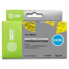 Картридж струйный Cactus CS-CN056 №933 желтый (14 мл) для HP OfficeJet 6600