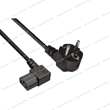 Кабель питания ExeGate OfficePC PC-1,8 450W (Евровилка Schuko ->C13 угловой, черный, 1.8м)