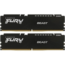 Оперативная память Kingston Fury Beast AMD, DDR5, 64Gb (2x32 Gb), 6000 MHz, CL36, радиатор, черный