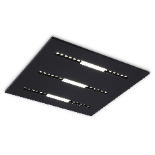 Светодиодная панель DPS1071 BK черный 48W 4000K 175-265V IP20 4080LM 595*595*14