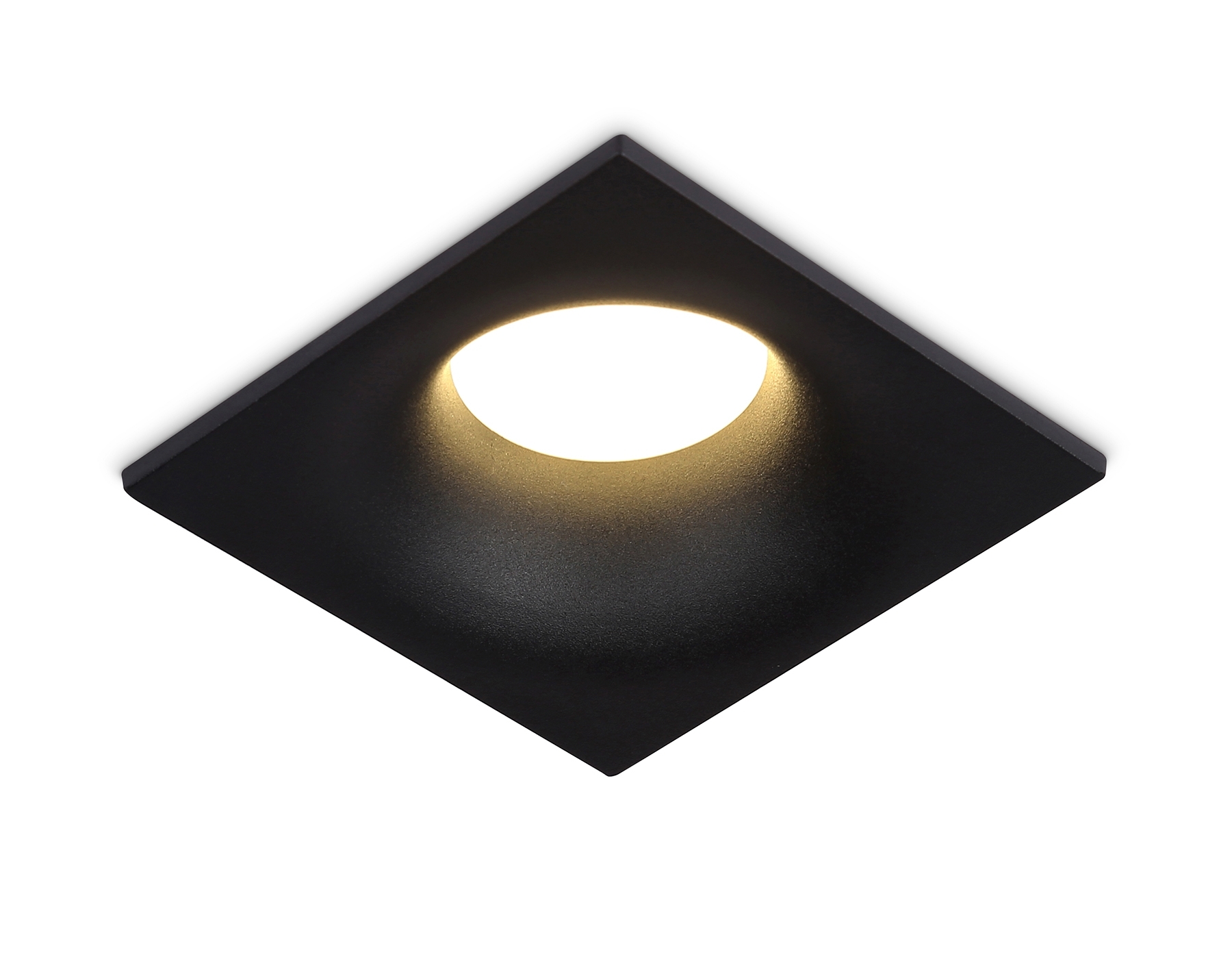 Встраиваемый точечный светильник Ambrella light TN102812 BK черный GU5.3 85*85*35