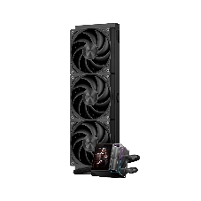 Система охлаждения Water Cooling System PCCooler DS360 Display BK (310W, 360мм, LED, Black, ARGb Pump/Fans: 3x120мм, 90.56CFM, 39.8dBA, 2500RPM/Pump height 65мм, 15dBA, 2600RPM, Rad thickness 27мм/S: 1851, 1700, 1200, 115X, AM5, AM4)