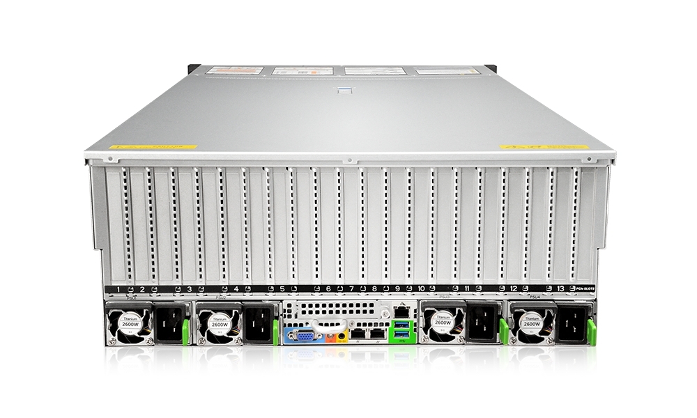 Серверная платформа Gooxi SYR4108G-D12R-G5 Gooxi 4u -8 GPU platform based on AMD 9005, compatible with 9004, 4*2700w psu, 8*GPU cables, EU cables, rail kits