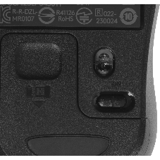 Мышь беспроводная Logitech M186 черный/серый, 1000 dpi, радиоканал, USB, кнопки - 3