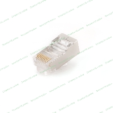 Вилка RJ-45 (8P8C) PLUG5SP/10 универсальная cat.5e экранированная, контакты 30 микродюймов