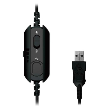 Гарнитура проводная с микрофоном A4Tech Bloody G570 черный/серый 2м мониторные USB оголовье (G570 USB/BLACK + GREY)