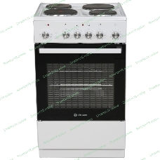 Плита электрическая De Luxe 5004.16Э белый, конфорок 4 шт, духовка 46 л, 50 см x 85 см x 50 см