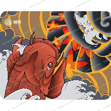 Коврик для мыши Cactus CS-MP-PRO04XL Fish 400x300x3мм