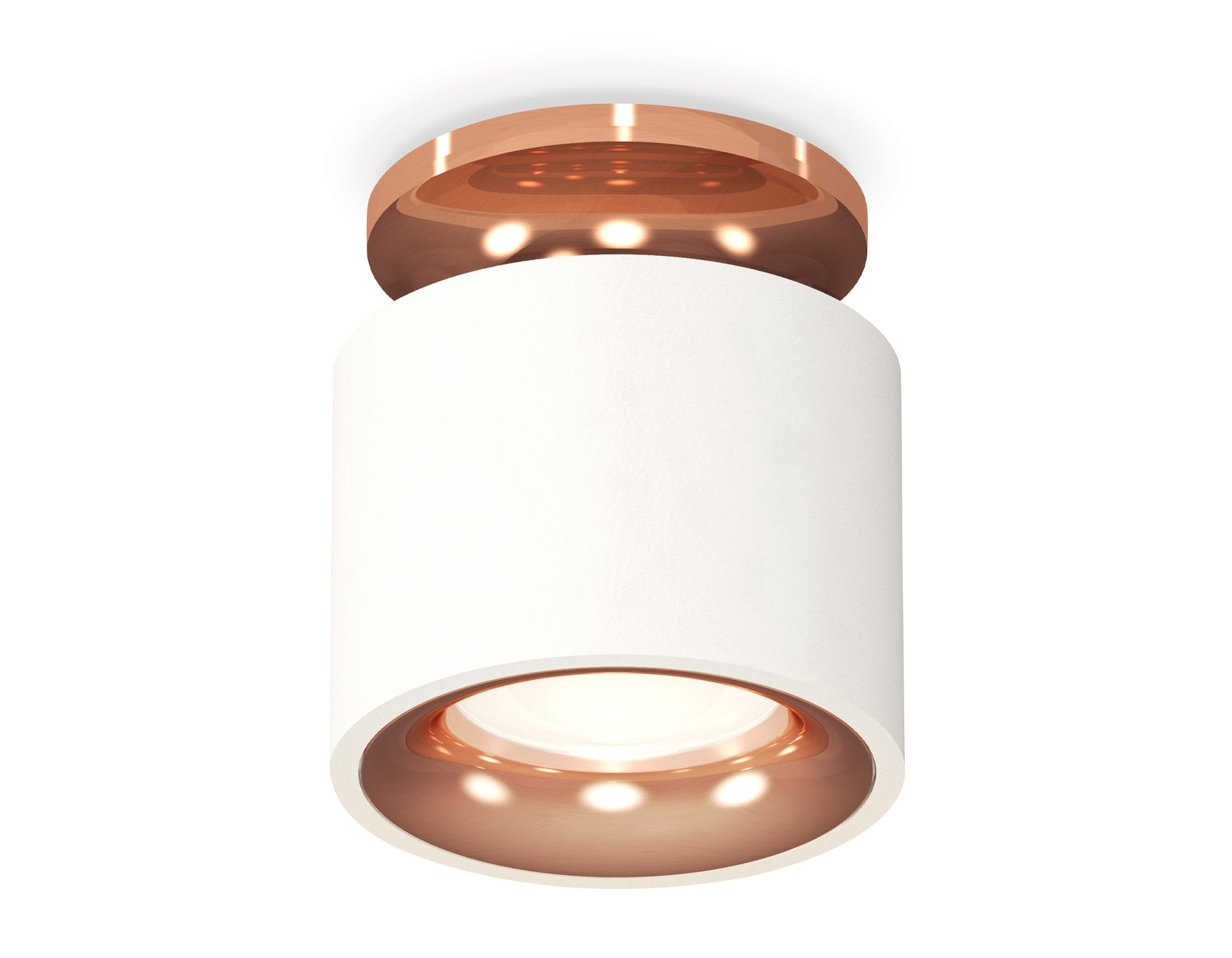 Светильник Ambrella Light XS7510141 SWH/PPG белый песок/золото розовое полированное MR16 GU5.3 (N7930, C7510, N7015)