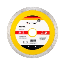 Диск алмазный отрезной сплошной Kranz 150x22.2x2x10 мм