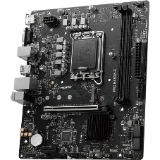 Материнская плата MSI PRO H610M-E, LGA 1700, Intel H610, 2xDDR5, 4xSATA, 1xM.2, 1xPCIe 4.0 x16, 1xPCIe 4.0 x1, 1xHDMI, 1xVGA, 1xRJ45 1Gb, 2xUSB-A 3.2 Gen 1, 4xUSB-A 2.0, 3x3.5мм, 7.1, mATX