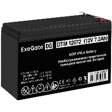 Батарея для ИБП ExeGate EX285952RUS DTM 12072 (12V 7,2Ah, клеммы F1)