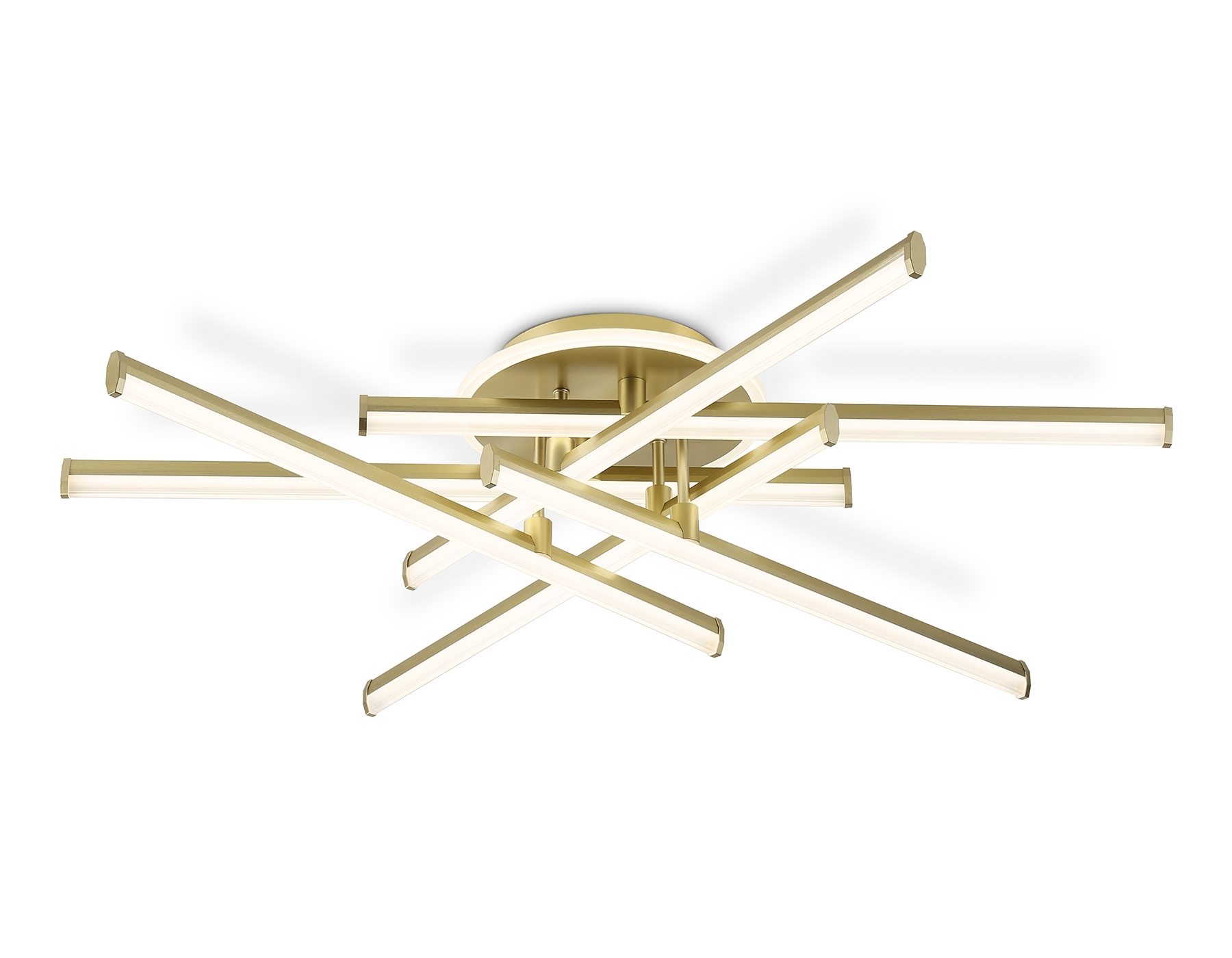 Потолочный светодиодный светильник Ambrella light FL6254 GD золото 97W 3000K-6400K 805*760*170 (ПДУ ИК)