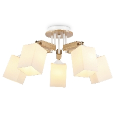 Светильник Ambrella light TR9518/5 WH/GD/FR белый/золото/белый матовый E27*5 max 40W D670*260