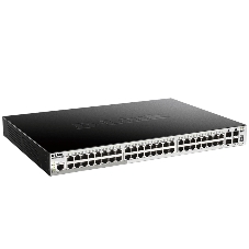 Коммутатор D-Link DGS-1510-52XMP/A2A, 48×1 Гбит/с + 4×10 Гбит/с SFP+, управляемый