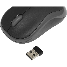 Мышь беспроводная Logitech M186 черный/серый, 1000 dpi, радиоканал, USB, кнопки - 3