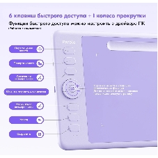 Графический планшет Parblo Intangbo SW USB Type-C фиолетовый