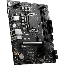 Материнская плата MSI PRO H610M-E, LGA 1700, Intel H610, 2xDDR5, 4xSATA, 1xM.2, 1xPCIe 4.0 x16, 1xPCIe 4.0 x1, 1xHDMI, 1xVGA, 1xRJ45 1Gb, 2xUSB-A 3.2 Gen 1, 4xUSB-A 2.0, 3x3.5мм, 7.1, mATX