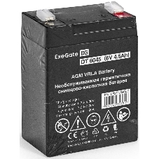 Батарея для ИБП ExeGate EP234535RUS DT 6045/EXG645 (6V 4.5Ah) клеммы F1
