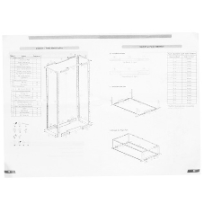 Стойка двухрамная Lanmaster TWT-RACK2-42U-6X10 42U 600 мм X 1000 мм серый