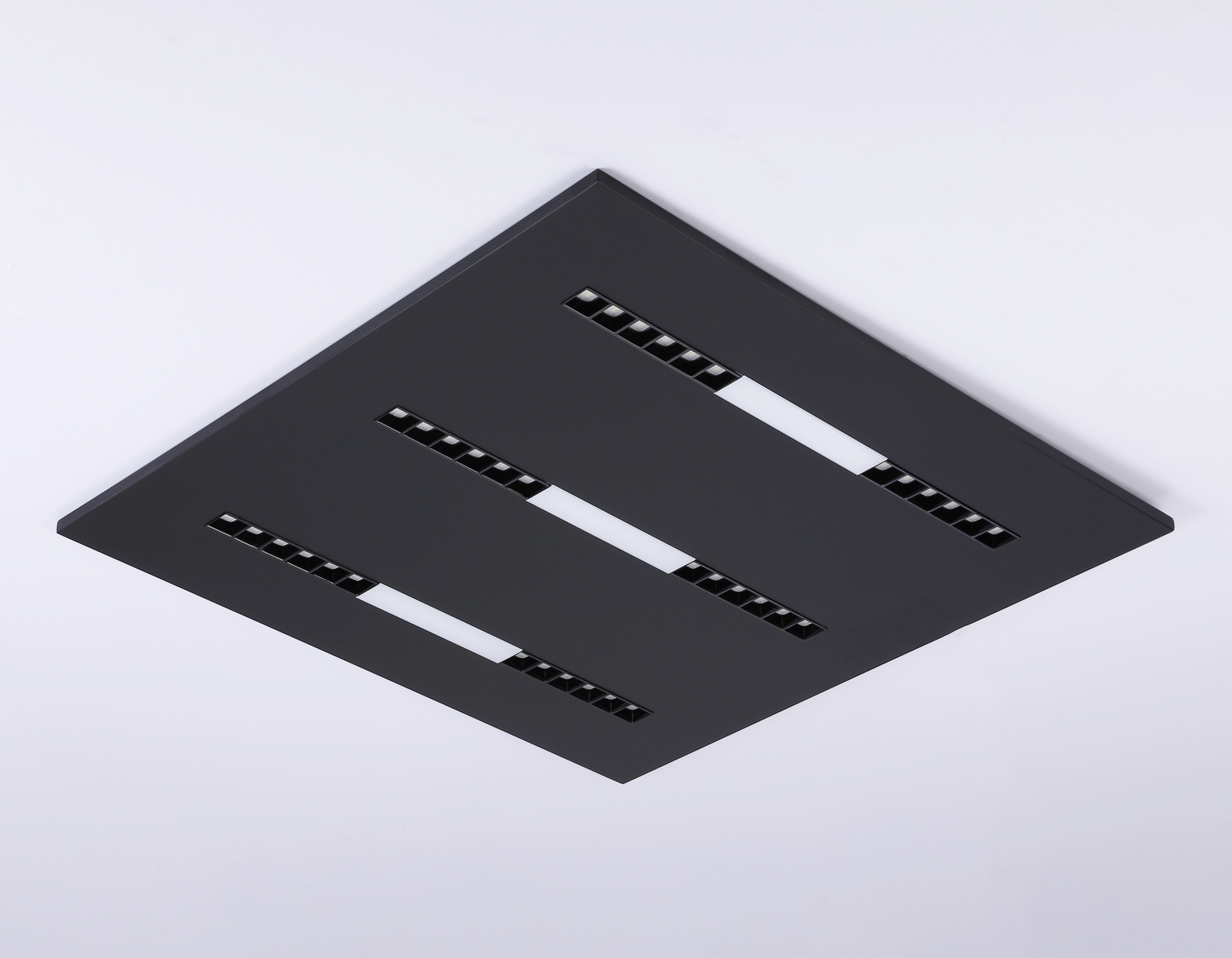 Светодиодная панель DPS1071 BK черный 48W 4000K 175-265V IP20 4080LM 595*595*14