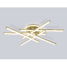 Потолочный светодиодный светильник Ambrella light FL6254 GD золото 97W 3000K-6400K 805*760*170 (ПДУ ИК)