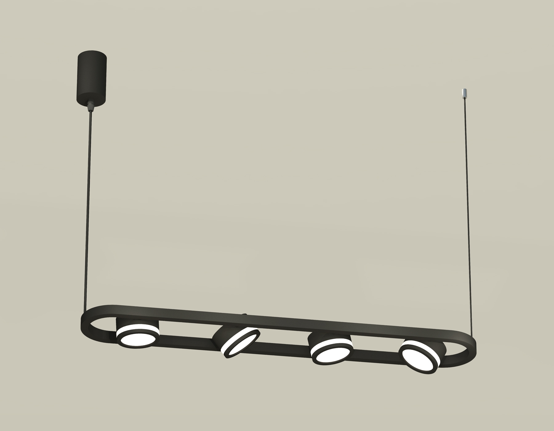 Светильник Ambrella light XB9164150/4 SBK/FR черный песок/белый матовый GX53 (C9164, N8415)